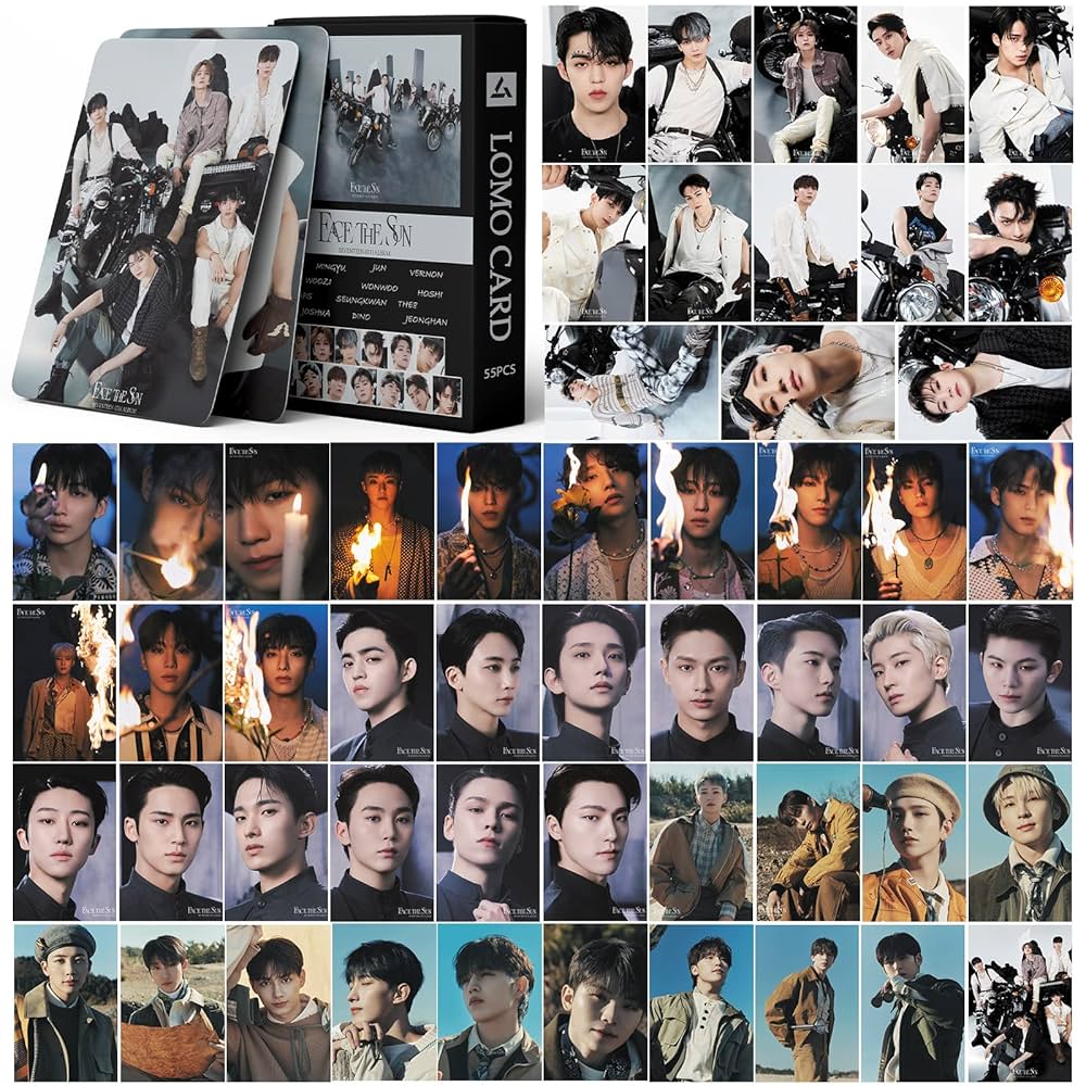 SEVENTEEN Photo Cards 55pcs SEVENTEEN Face the Sun Cards